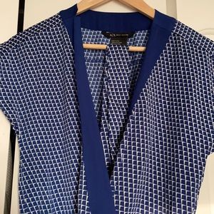 Gorgeous royal blue and white Armani jumpsuit